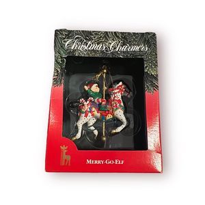 Santa's Best Merry-Go-Elf Ornament Christmas Charmers First Edition‎